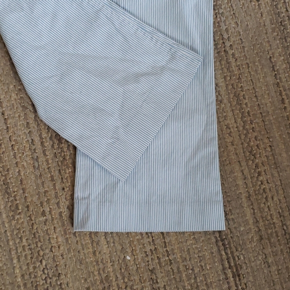 Theory blue white striped cropped pants (0) - Picture 5 of 16